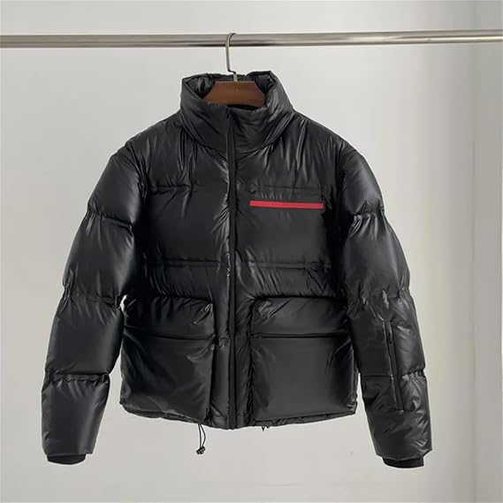 Men's and Women's Stand Collar Down Jacket Casual Jacket Sleeves Removable Warm Down Jacket