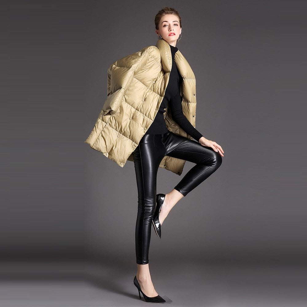 Women'S Down Coat,Winter Ladies Down Jacket Ultralight Warm Short Stand Collar Thicker Jacket Stylish Simple Coat For Girls Outdoor Walking Hike Camp Travel