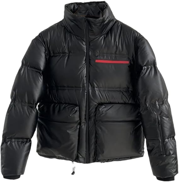 Men's and Women's Stand Collar Down Jacket Casual Jacket Sleeves Removable Warm Down Jacket