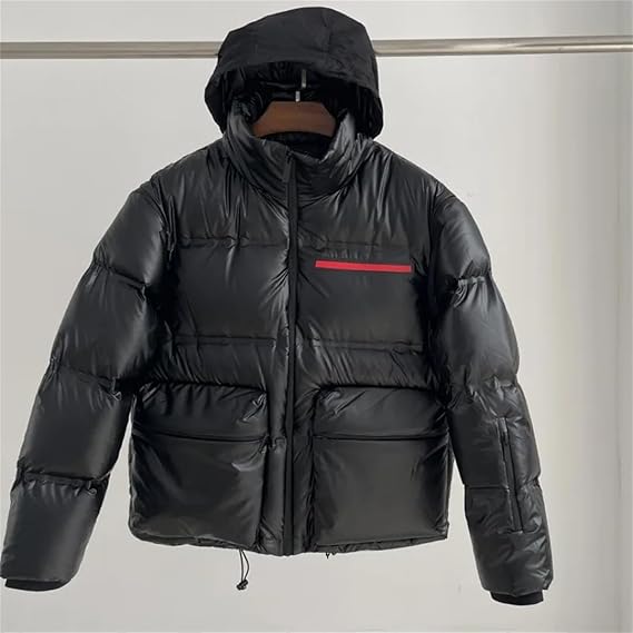 Men's and Women's Stand Collar Down Jacket Casual Jacket Sleeves Removable Warm Down Jacket